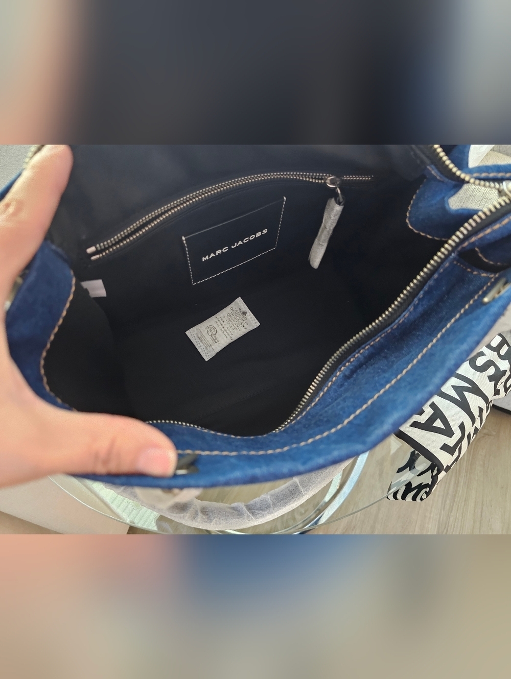 Marc Jacobs The Denim Chain Medium Tote Bag. - Picture 8 of 11